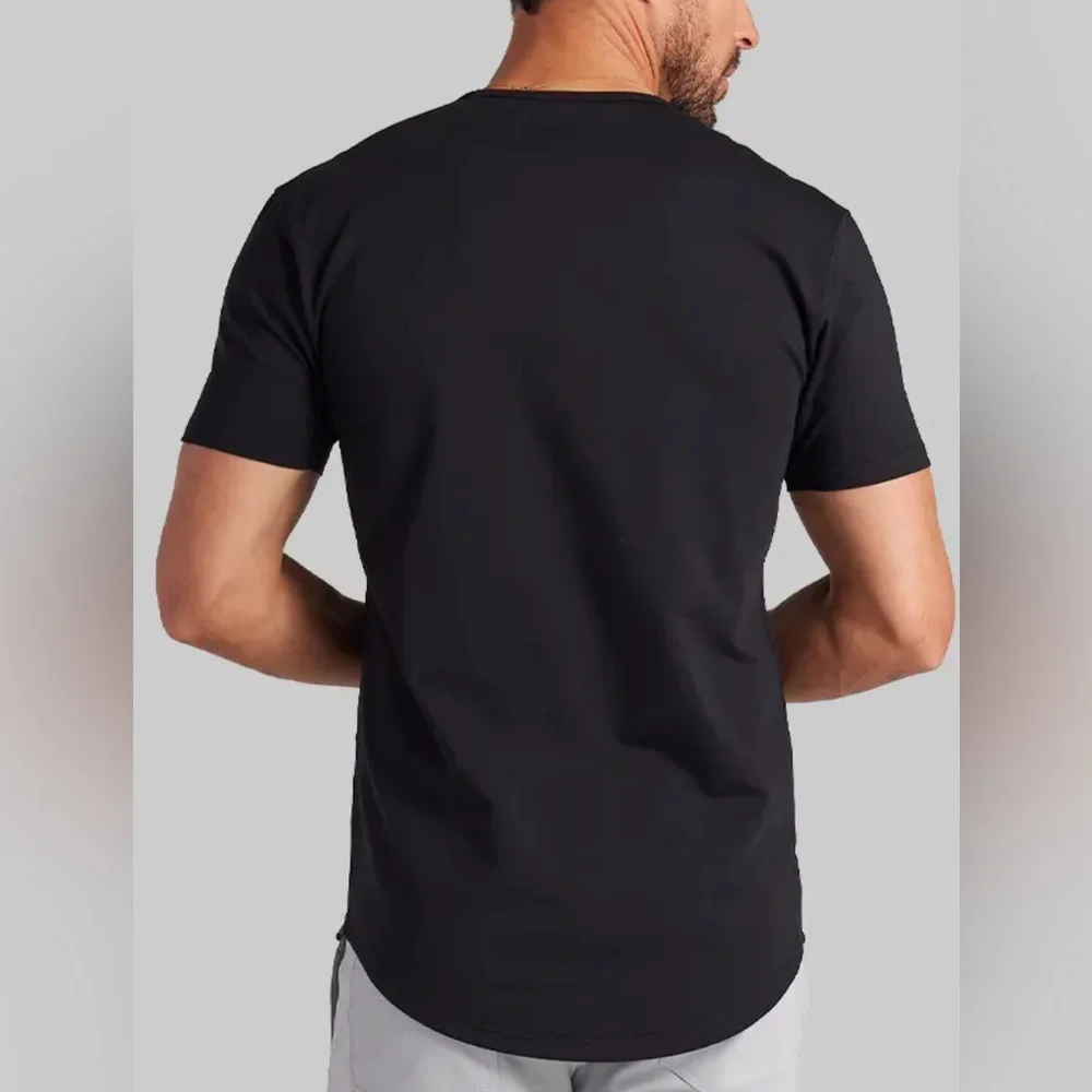 NWT! BYLT Basics Drop Cut Lux Shirt- Atlantic- Size Large - Picture 6 of 7